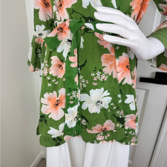 Gilligan and O'Malley Plush Multi-Colored Floral Belted SHORT Robe SZ XS. A33 - Picture 17 of 17